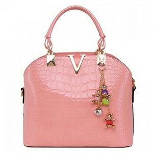 Fashionable Embossing And Metal Design Tote Bag